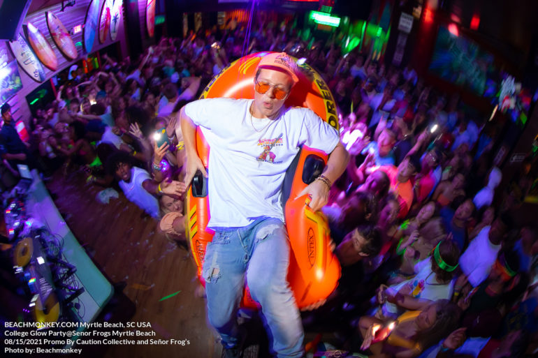 Nightlife Photographer at Senor Frogs Welcome CCU Glow Party, Sunday, August 15th, 2021 Myrtle Beach, SC﻿ photos by Myrtle Beach photographer Beachmonkey