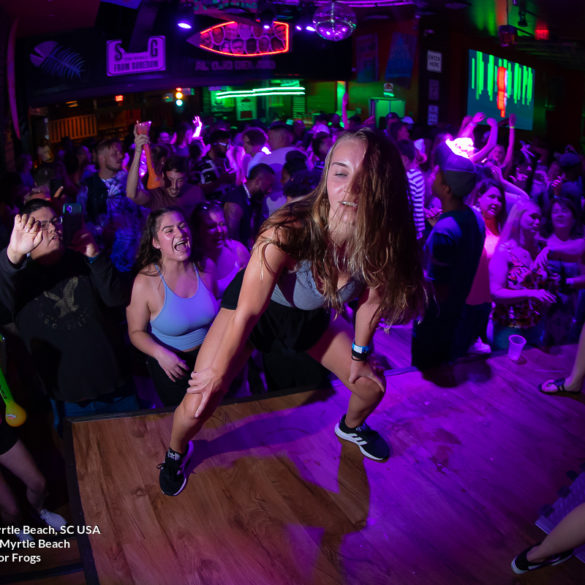 girl twerking on stage Myrtle Beach Photographer at Senor Frogs for Ladies nights on Friday September 17th, 2021 Myrtle Beach, SC USA ﻿Separator ﻿ photos by Myrtle Beach photographer Beachmonkey