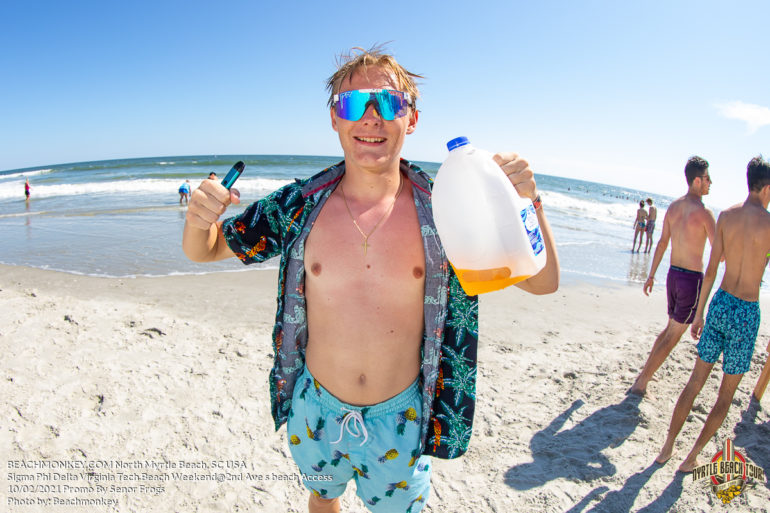 Sigma Phi Delta VT Fraternity Beach Weekend North Myrtle Beach, SC sponsored by Myrtlebeachtours.com Oct 2 2021 Photos by Myrtle Beach photographer Beachmonkey