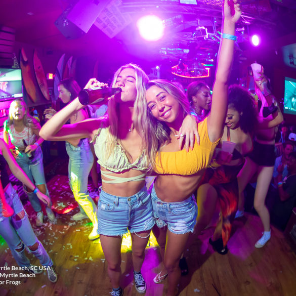 two hot sorority girls Myrtle Beach Photographer at Senor Frogs for Ladies night on Friday, October 22nd, 2021 Myrtle Beach, SC USA photos by Myrtle Beach photographer Beachmonkey