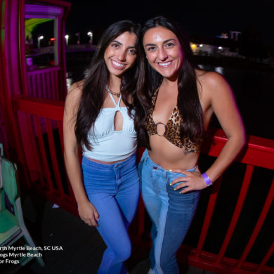 two beautiful women Nightlife Photographer at Senor Frogs for Frogs Saturday Night on Sat October 2nd, 2021 Myrtle Beach, SC USA photos by Myrtle Beach photographer Beachmonkey