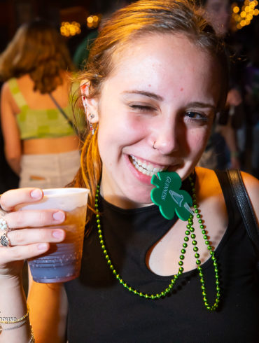 hot girl drinking at Tongys Shmackhouse for St Patricks Day on march 17 2022 in Conway, SC USA photos ﻿Separator ﻿ by Myrtle Beach photographer Beachmonkey