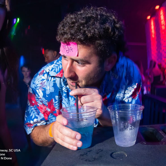 guy getting wild at One N Done for Saturday Nights on Saturday April 16th, 2022 in Conway, SC USA ﻿Separator ﻿ photos by Myrtle Beach photographer Beachmonkey