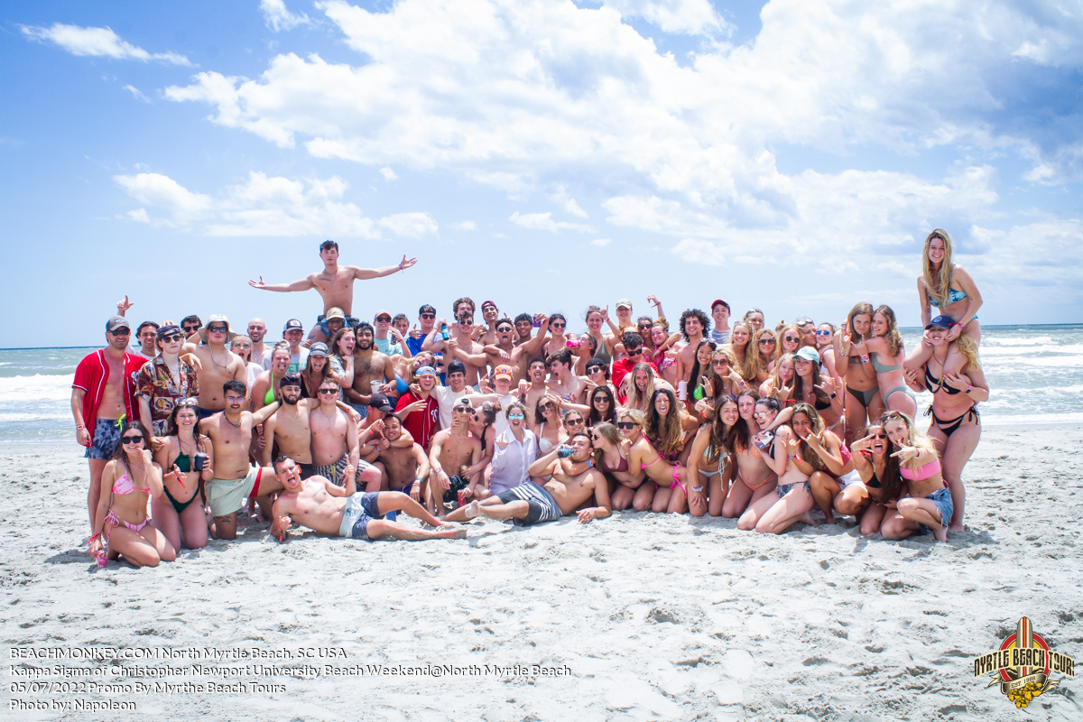 Kappa Sigma of Christopher Newport University Beach Weekend in North Myrtle Beach, SC USA sponsored by Myrtlebeachtours.com May 9 2022 Photos by Napoleon