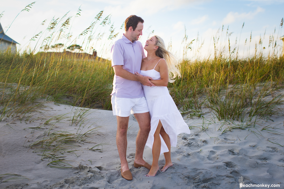 Before the question North Myrtle Beach july 2022 engagement Photo by Beachmonkey photography
