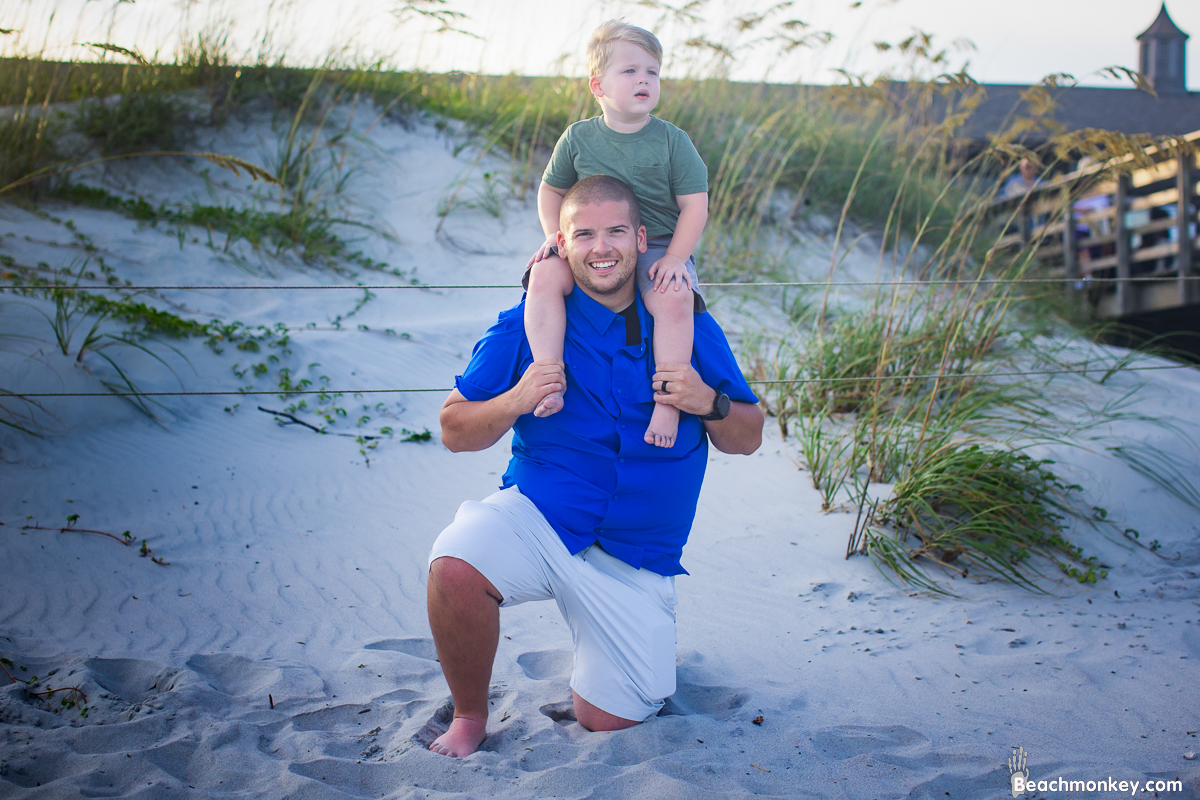 family photo shoot in Myrtle Beach in July 2022