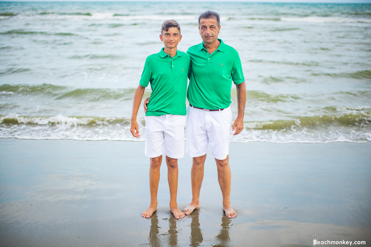 A family Beach photo shoot in Myrtle Beach, SC with Senad's family by Beachmonkey of beachmonkey photography, a family photographer on August 3rd 2022