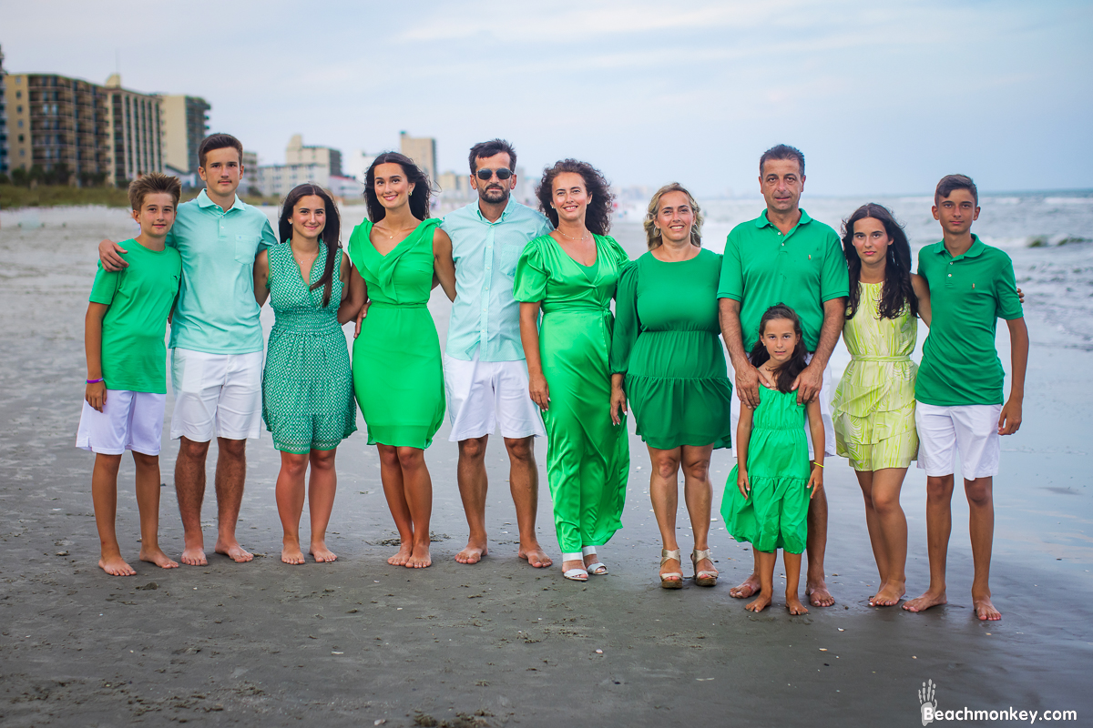 A family Beach photo shoot in Myrtle Beach, SC with Farko's family by Beachmonkey of beachmonkey photography, a family photographer on August 3rd 2022