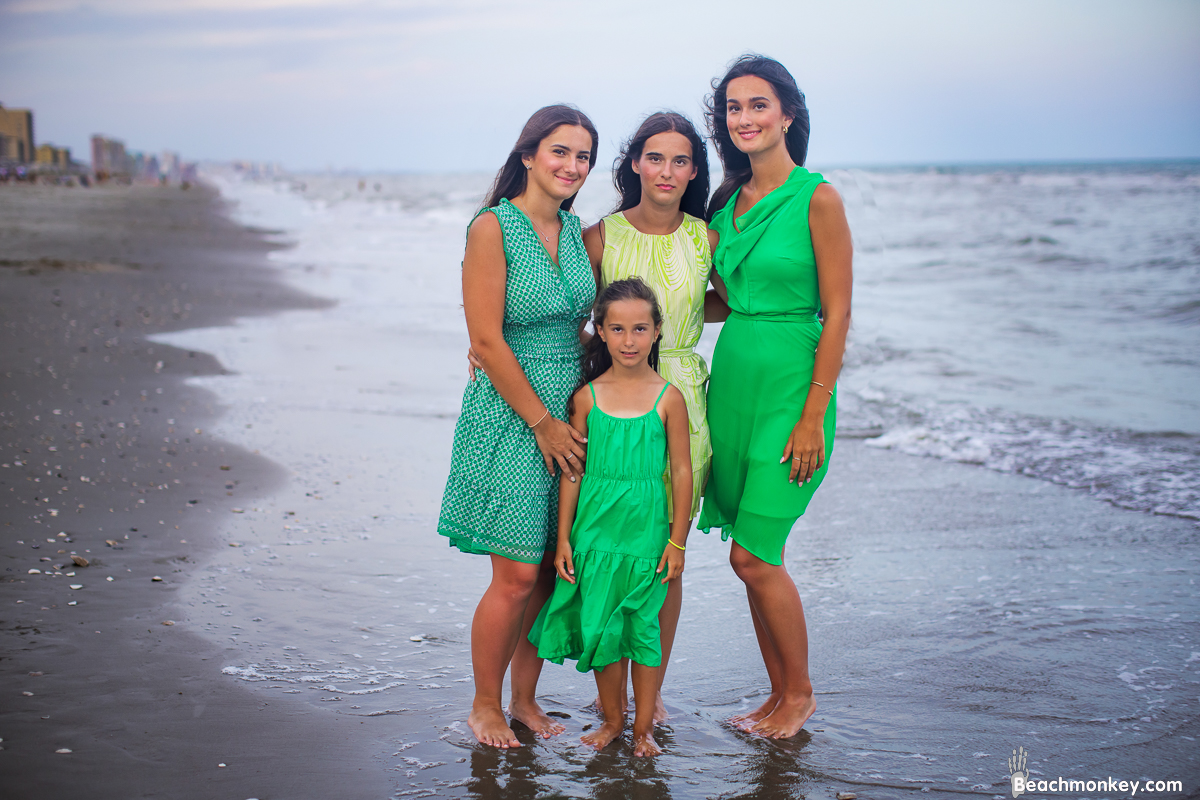 A family Beach photo shoot in Myrtle Beach, SC with Senad's family by Beachmonkey of beachmonkey photography, a family photographer on August 3rd 2022
