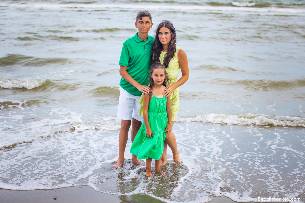 A family Beach photo shoot in Myrtle Beach, SC with Senad's family by Beachmonkey of beachmonkey photography, a family photographer on August 3rd 2022