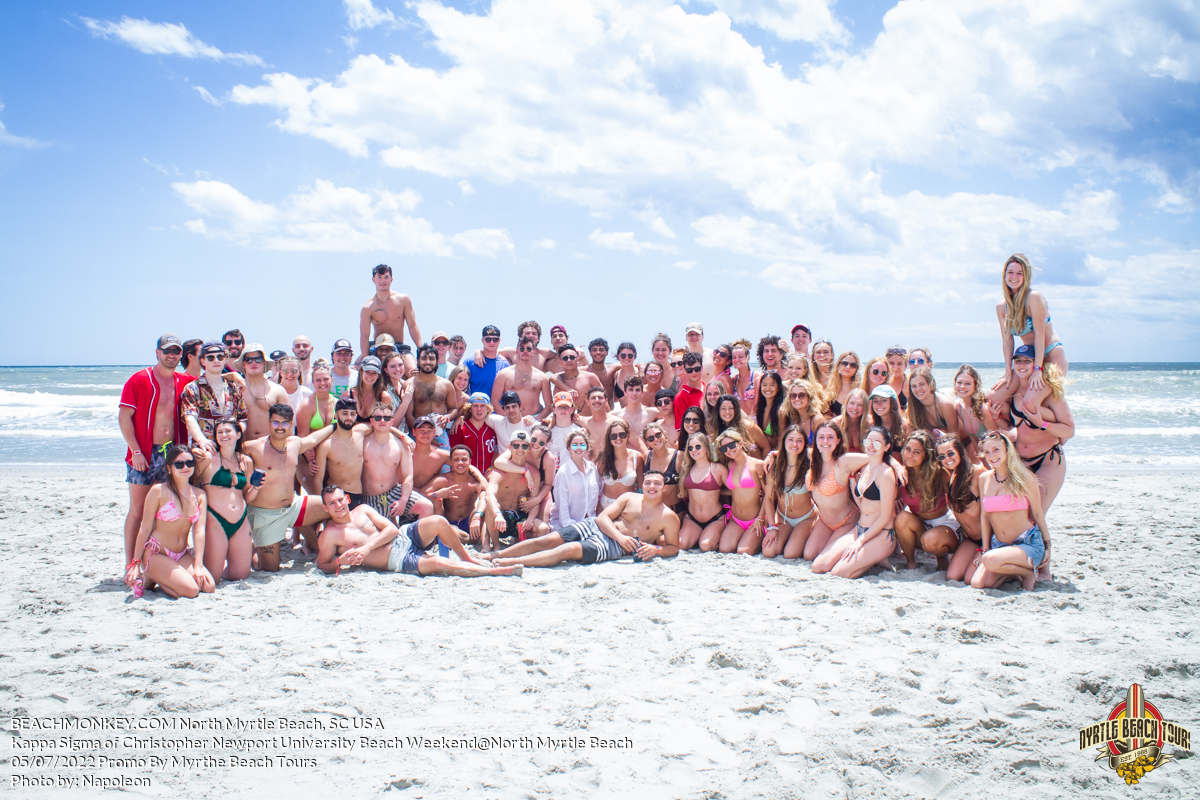 Phi Gamma Delta of Christopher Newport University Beach Weekend in North Myrtle Beach, SC USA sponsored by Myrtlebeachtours.com May 9 2022 Photos by Napoleon