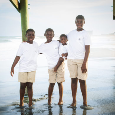 A family photo shoot in Myrtle Beach, SC at Myrtle Beach State Park with Eric's family by Slava of beachmonkey photography, a family photographer July 2022