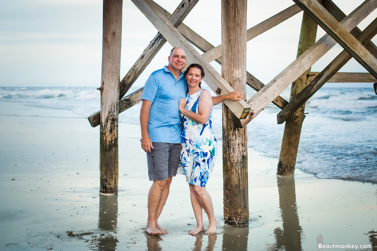 A family Beach photo shoot in North Myrtle Beach, SC with Jennifer's family by Slava of beachmonkey photography, a family photographer on July 24th 2022