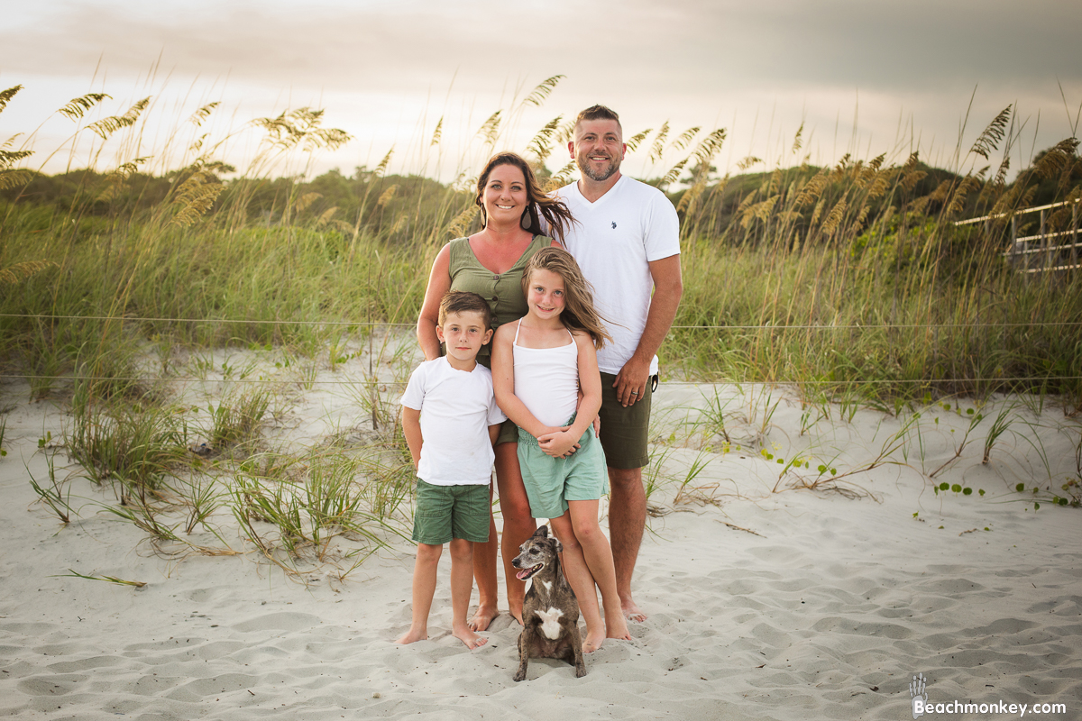 A family photo shoot in Myrtle Beach, SC at Myrtle Beach State Park with Larry's family by Slava of beachmonkey photography, a family photographer July 2022