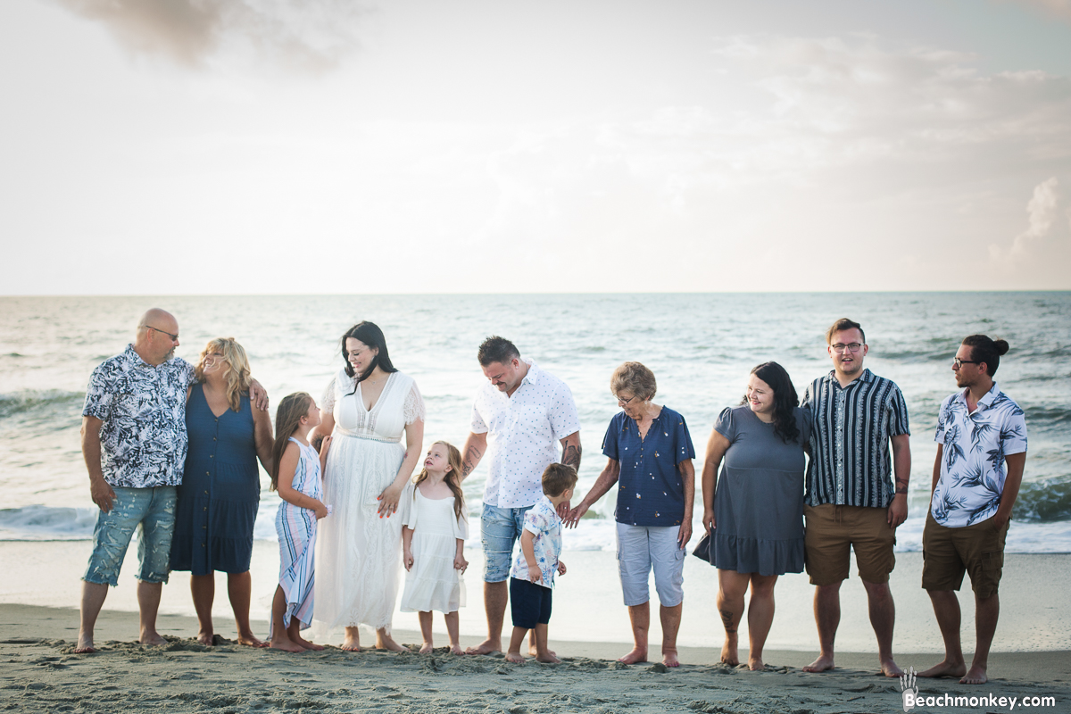 A family Beach photo shoot in Myrtle Beach, SC USA with Rhonda's family by Slava of beachmonkey photography, a family photographer on July 25th 2022