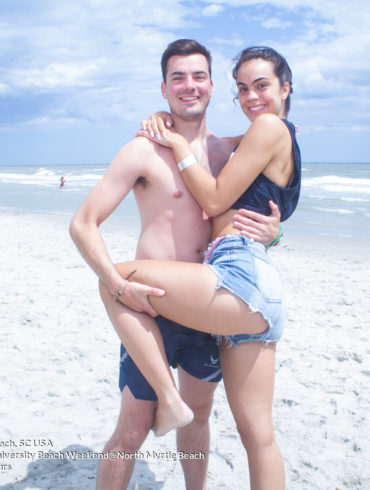 romantic couple at the Phi Gamma Delta of Christopher Newport University Beach Weekend in North Myrtle Beach, SC USA sponsored by Myrtlebeachtours.com May 9 2022 Photos by Napoleon