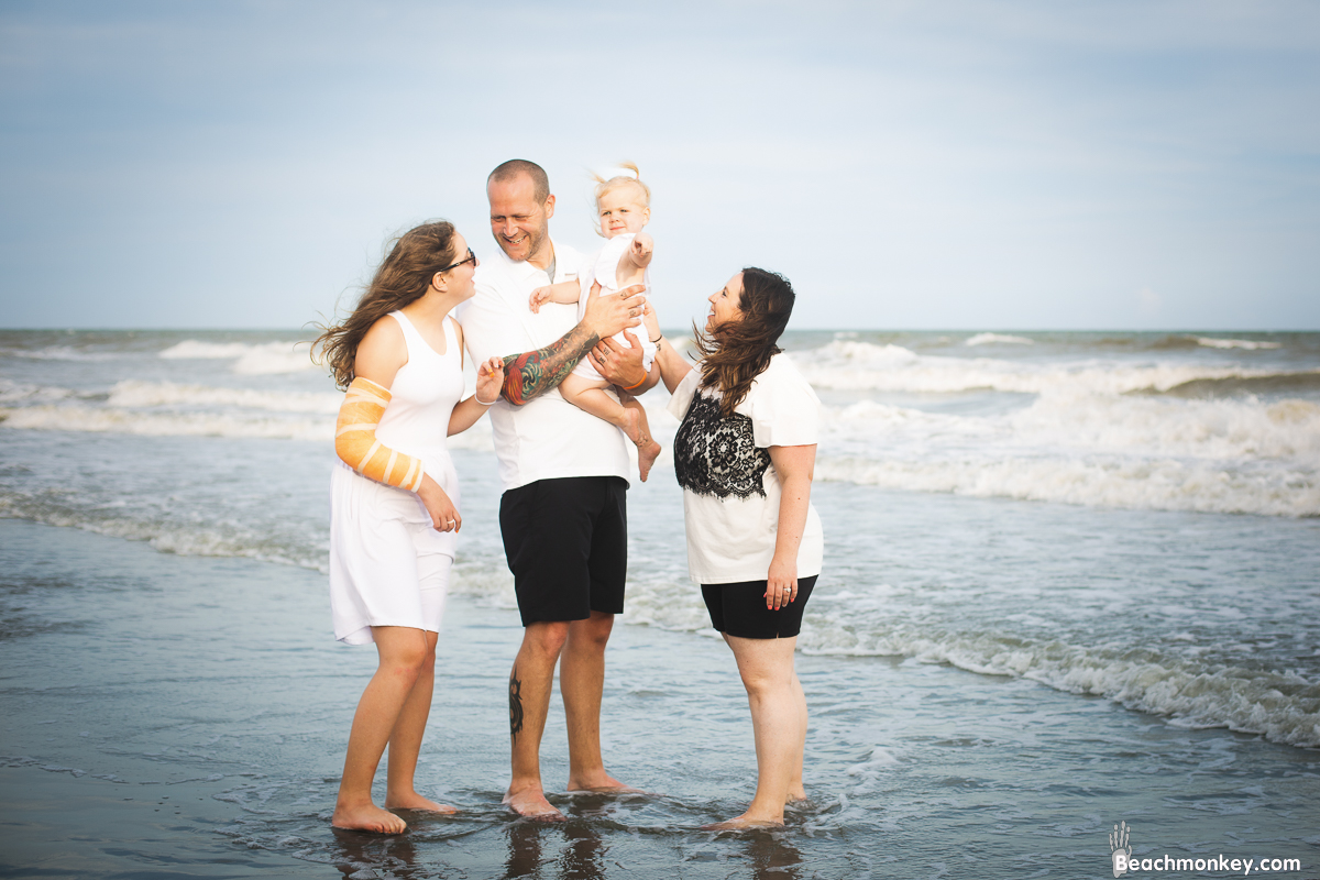 A family Beach photo shoot in North Myrtle Beach, SC with Rebecca's family by Slava of beachmonkey photography, a family photographer on July 26th 2022