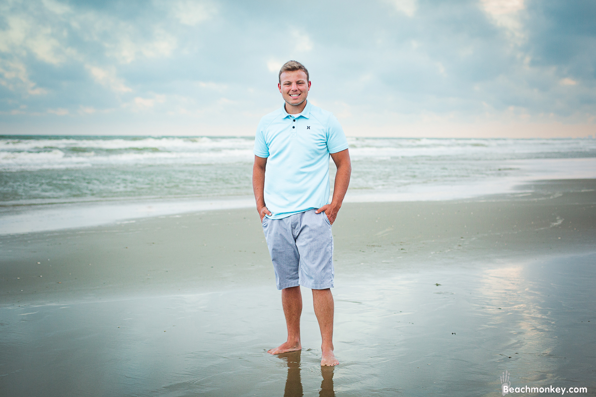 happy teen A family Beach photo shoot in North Myrtle Beach, SC with Dana's family by Slava of beachmonkey photography, a family photographer on July 7th 2022