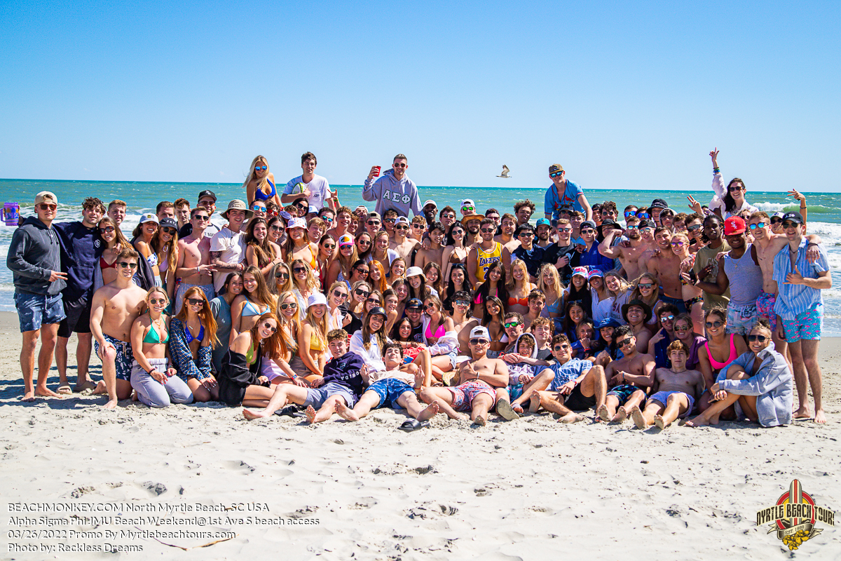 Alpha Sigma Phi James Madison U Fraternity Beach Weekend North Myrtle Beach, SC USA sponsored by Myrtlebeachtours.com March 26th 2022 Photos by Recklessdreams