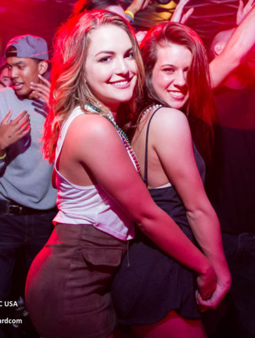 two hot girls Nightlife photography at Mardi Gras at sharkeys on March 7th, 2017 in Myrtle Beach, SC by Myrtle maniac Card Photos by Myrtle Beach photographer Napoleon