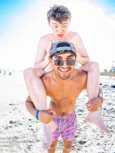 two crazy guys Sigma Phi Epsilon of University of South Carolina Weekend North Myrtle Beach, SC USA sponsored by Myrtlebeachtours.com September 10 2022 Photos by Beachmonkey