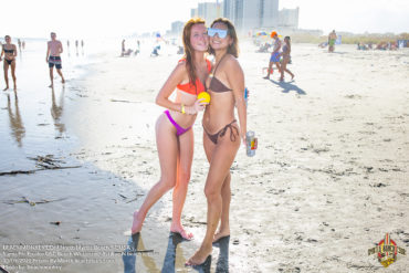 two hot sorority girls on the beach Sigma Phi Epsilon Fraternity Beach Weekend North Myrtle Beach, SC USA sponsored by Myrtlebeachtours.com September 10 2022 Photos by Beachmonkey
