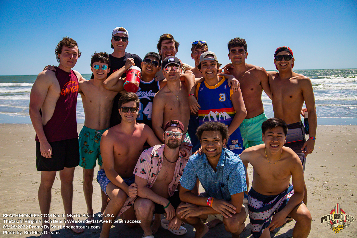 Theta Chi Virginia Tech Fraternity Beach Weekend North Myrtle Beach, SC USA sponsored by Myrtlebeachtours.com March 26th 2022 Photos by Recklessdreams
