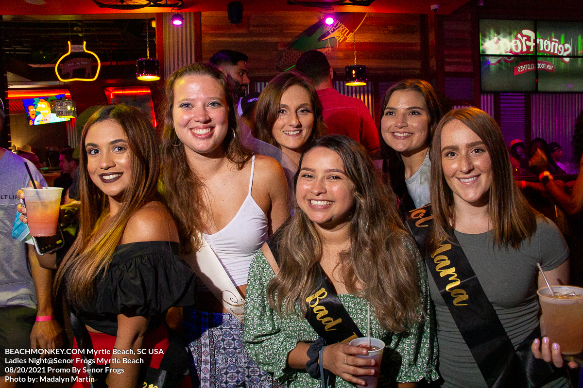 Nightlife Photographer at Senor Frogs for Ladies Night, Friday, August 20th, 2021 Myrtle Beach, SC USA photos by Myrtle Beach photographer Madalyn Martin